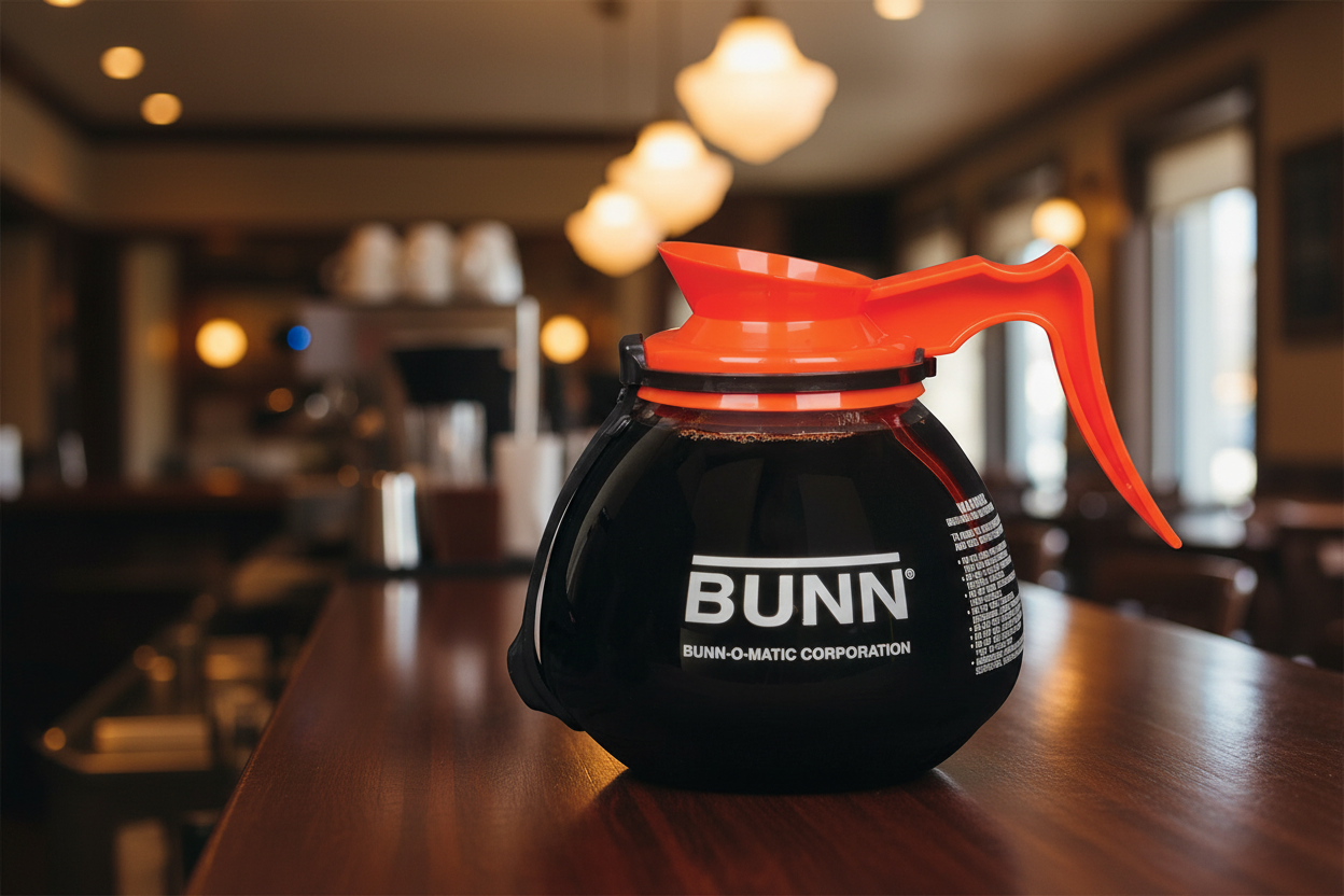 Bunn - Glass Decanter Orange Handle 64 oz RFID 42401.7203 - (Set of 3)