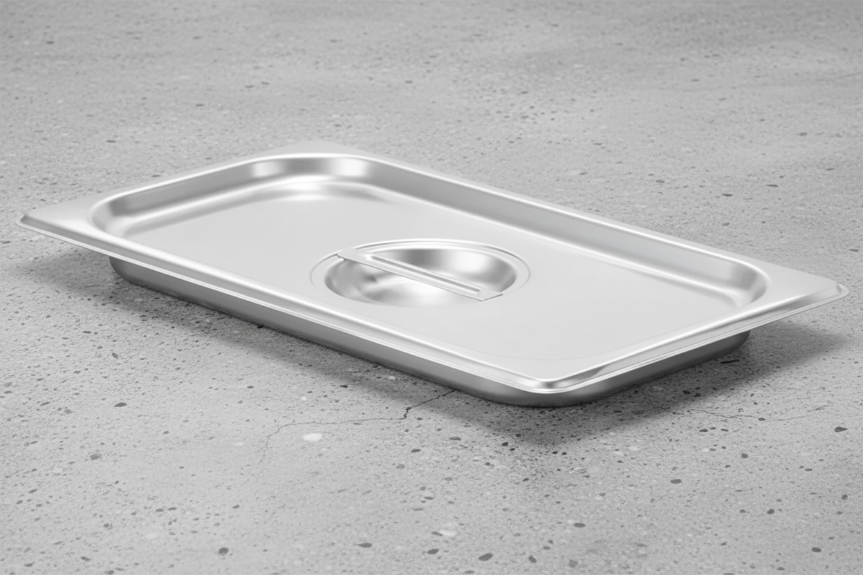 Browne - Food Pan Cover, 1/3 Size, Solid, Stainless Steel, 575548 - 1/1EA