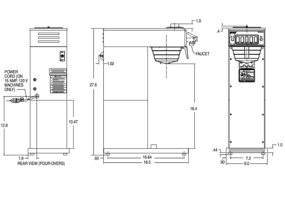 Bunn - Coffee Brewer CW15-TS Thermal Server 23000.6000 - 1/1EA*