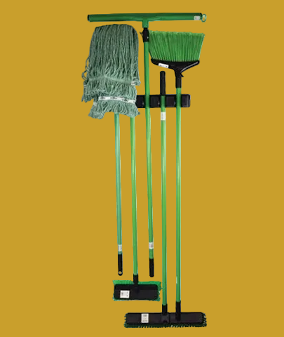 Globe Commercial - Cleaning Tool Kit w/Holder Green 5017G - (1 Set)*
