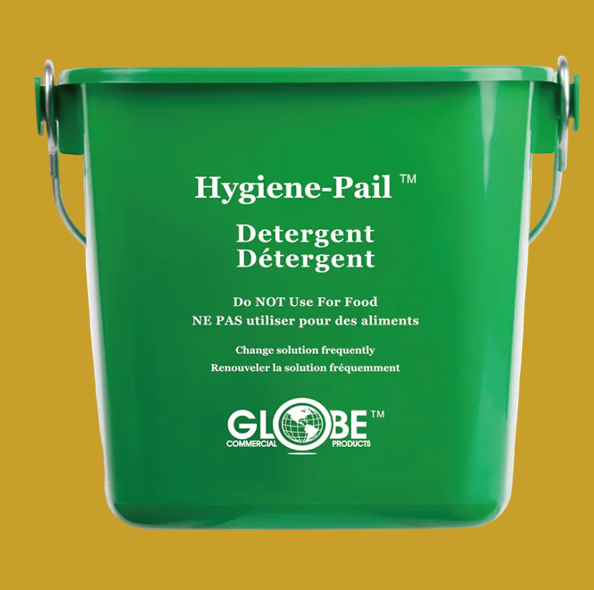 6 Qt Sanitizing Hygiene–Pail® - Green in whtie background