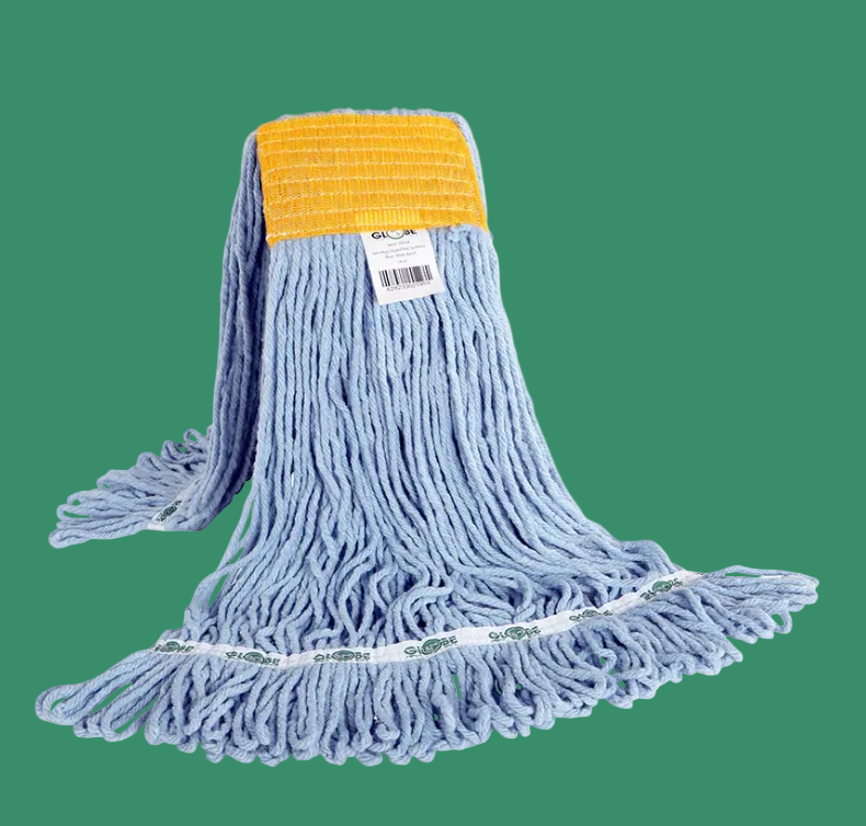 Globe Commercial - Syn-Pro Blue Wet Mop Head, 20 oz, Wide Band, Commercial Mop Head, 3051B - 1/1EA