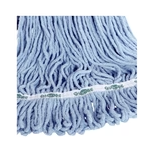 Globe Commercial - Syn-Pro Blue Wet Mop Head, 20 oz, Wide Band, Commercial Mop Head, 3051B - 1/1EA