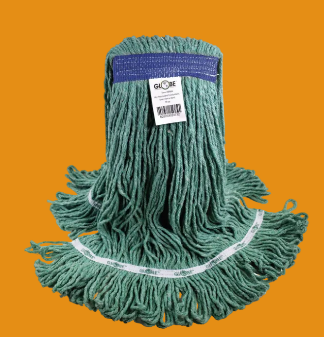 Globe Commercial - Syn-Pro Mop Head Synthetic, 16 oz, Green, 3090G - 1/1EA