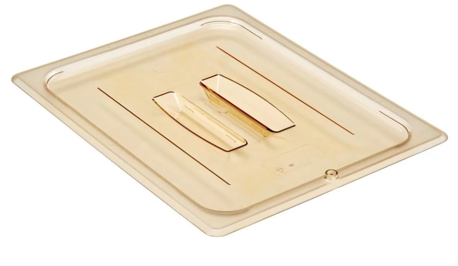 Cambro - Food Pan Cover High Heat 1/2 Size Solid Amber 20HPCH - 1/1EA