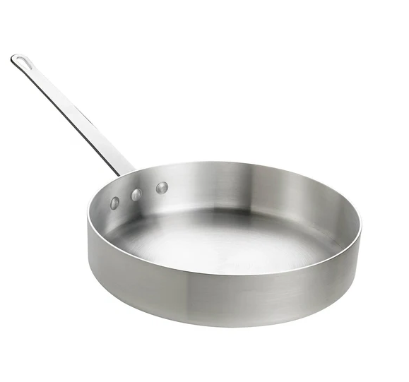 Browne® 5Qt Aluminum Sauce Pans 5813705 on white background