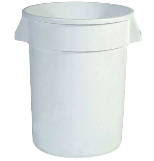 Globe Commercial - Waste Container 20 Gallon White 9620W - 1/1EA