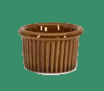 Rabco - Ramekin 1 oz Fluted Brown 843BW - 1/1EA*