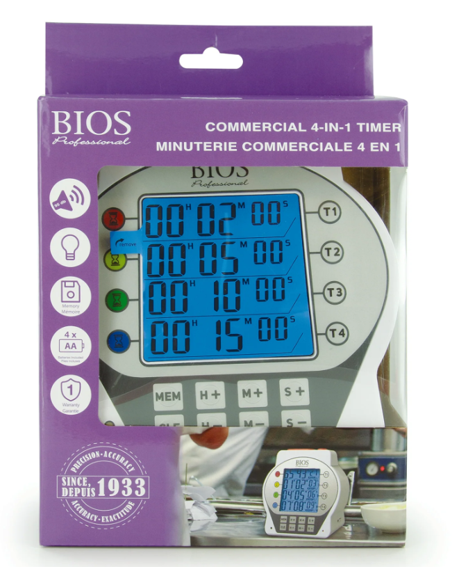Bios - Timer Digital 4-in-1 Commercial DT202 - 1/1EA