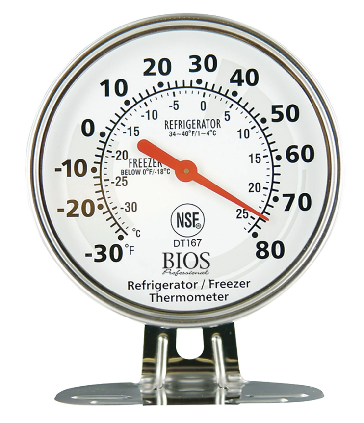 Bios Refrigerator/Freezer Thermometer DT167 - 1/1EA