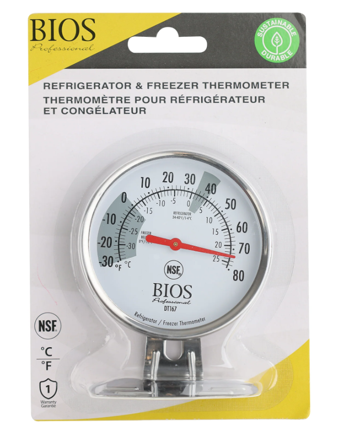 Bios Refrigerator/Freezer Thermometer DT167 - 1/1EA