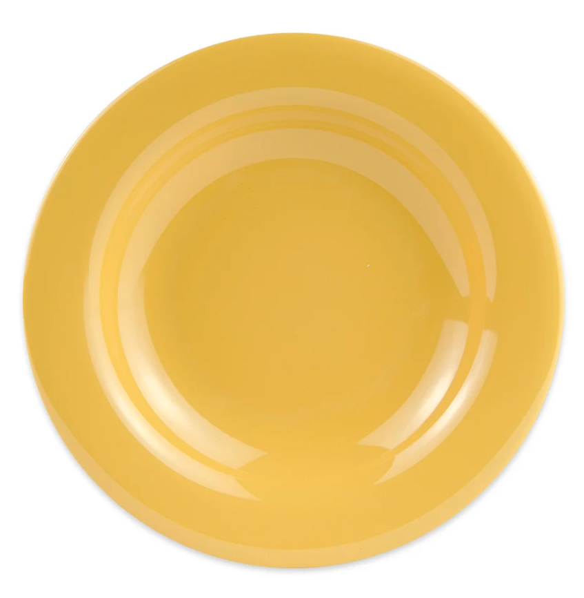 The Diamond Mardi Gras Bowl 13 oz Yellow Melamine B-139-TY - (Case of 24)