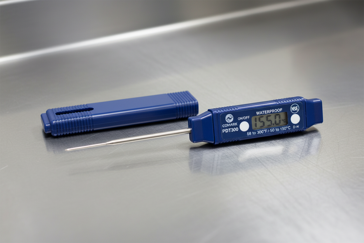 Comark -  Digital Thermometer Waterproof Field Calibratable Thin Tip PDT300 - 1/1EA