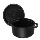 Staub - Cocotte 4 QT Matte Black Round 40500-241