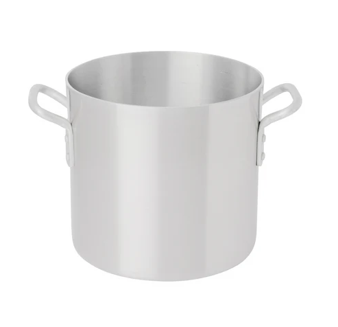 Browne® 8 Qt Aluminum Stock Pot 5813108 on white background