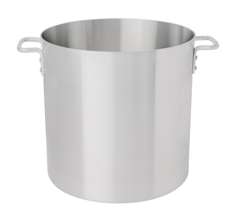 Browne® Thermalloy 16 Qt Aluminum Stock Pot 5813116 on white background