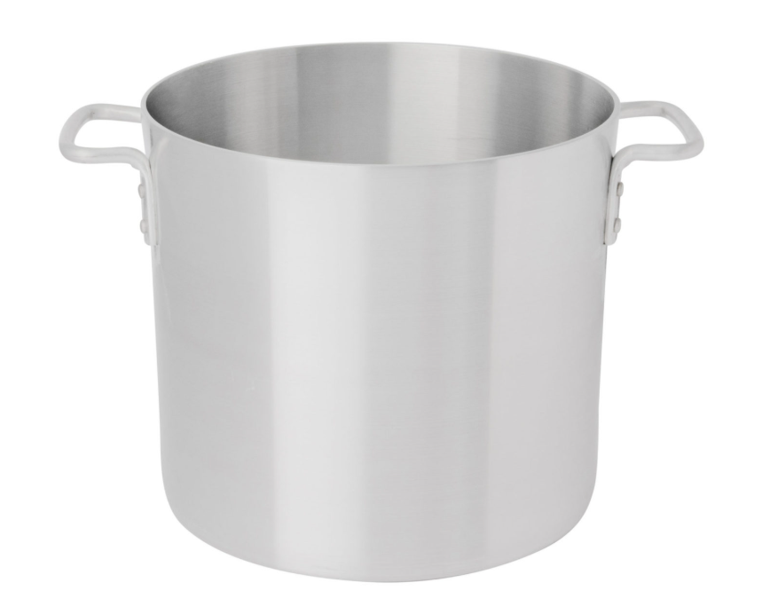 Browne® 24 Qt Aluminum Stock Pot 5813124 on white background