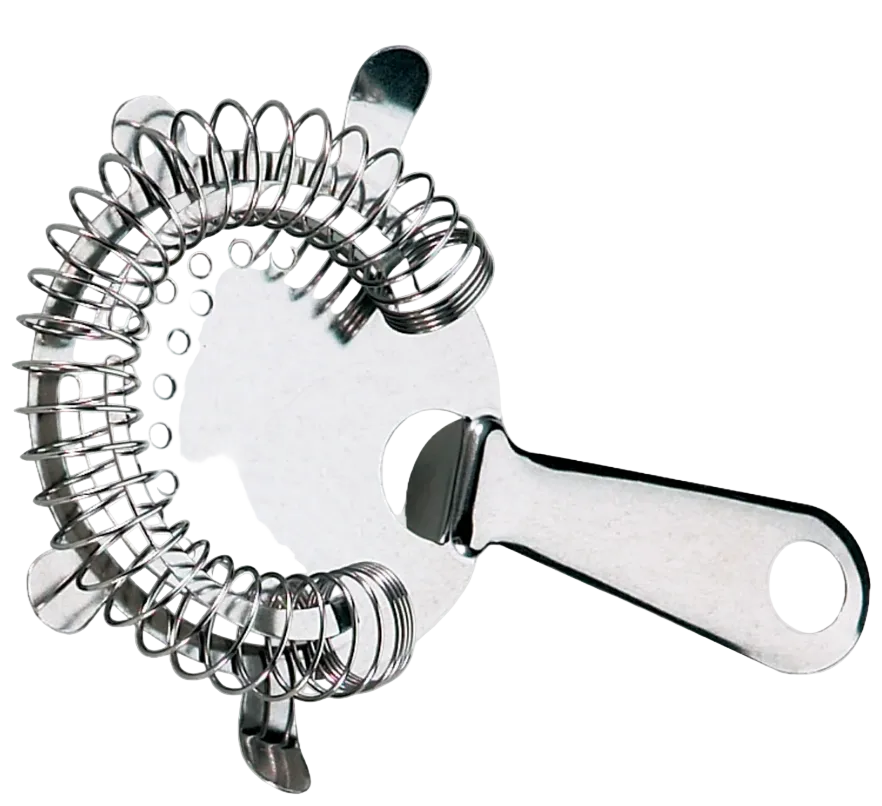 Browne 57507 Stainless Steel Hawthorne Bar Strainer  on white baxkground