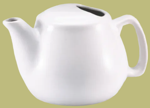Browne - Teapot 16 oz Ceramic White 564023W - 1/1EA