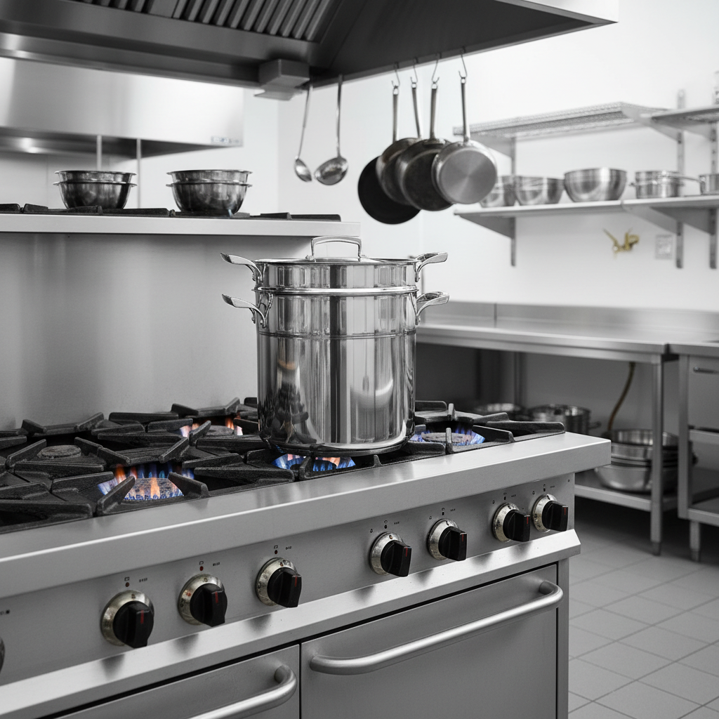 Browne - Double Broiler 20 QT Stainless Steel 5724080 - 1/1EA