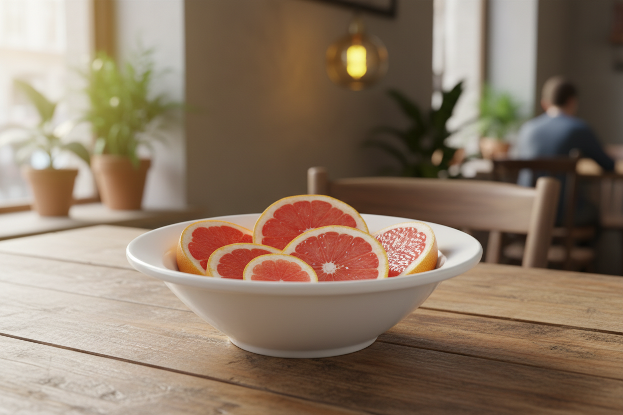 Browne - Palm Grapefruit Bowl, 6-3/8oz, White, 563956 - (Pack of 36)