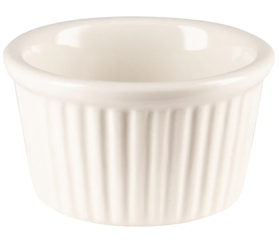 Browne - Ramekin, 2.5 oz, Ceramic, White, 564003W - 1/1EA