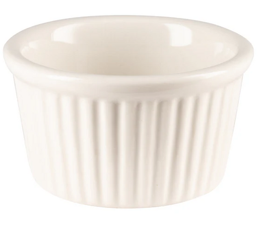Browne - Ramekin, 2.5 oz, Ceramic, White, 564003W - 1/1EA