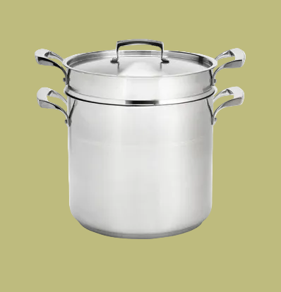 Browne® 5724072 12 Qt Stainless Steel Double Broiler on white background