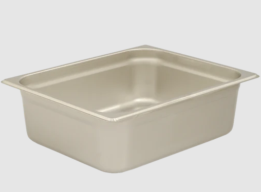 Browne - Steam Pan, 1/2 Size, 4" DP, Stainless Steel, 22124 - 1/1EA