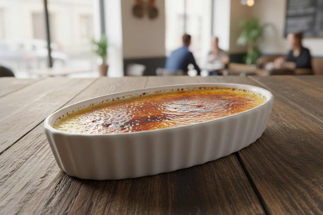 Libbey - Creme Brulee Dish, 4 oz, Ceramic, White, CB-004 - (Case of 24)
