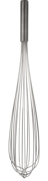 Browne - Long French Whip, Stainless Steel, 22