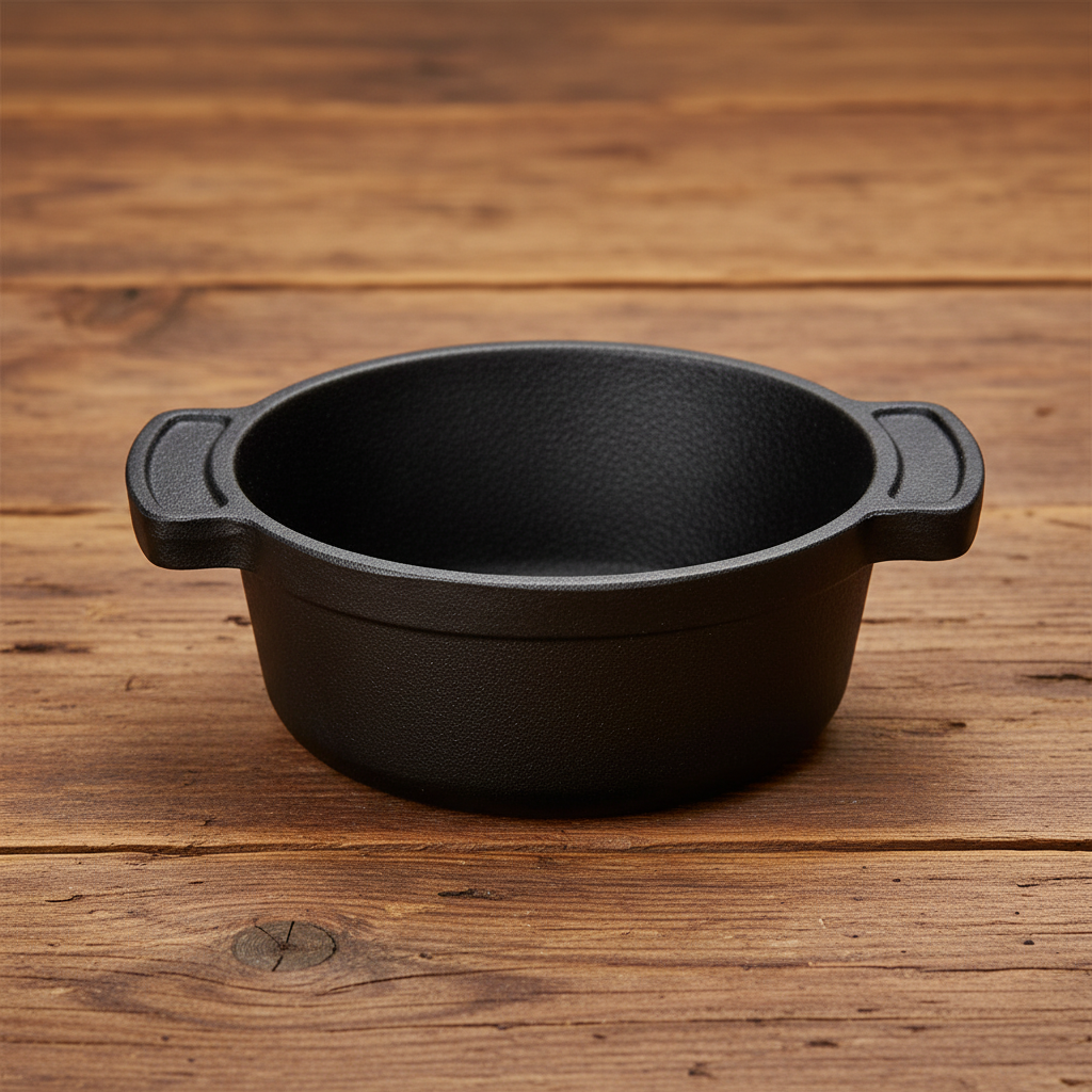 Browne 573757 Thermalloy® Mini Traditional Cast Iron Dish on white background