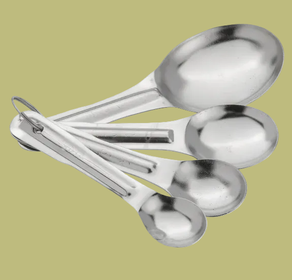 Browne - Measuring Spoon 4pc Set (1/4 tsp, 1/2 tsp, 1 tsp, 1 tbsp) 746108 - (1 Set)