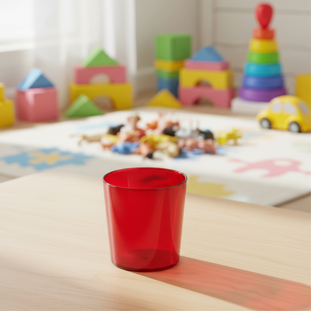 Cambro - Colorware Tumbler, 9.7 oz, Short, Ruby Red, 900P156 - (Pack of 6)