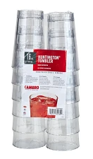 Cambro - Huntington Tumbler, Multi Pack, 16 oz, Clear, HT16CW12SW135 - (Pack of 12)