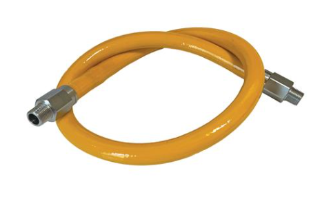 Encore - Gas Hose, Braid, 3/4" x 48", Stainless Steel, PVC Coated, GHM-034H48 - 1/1EA