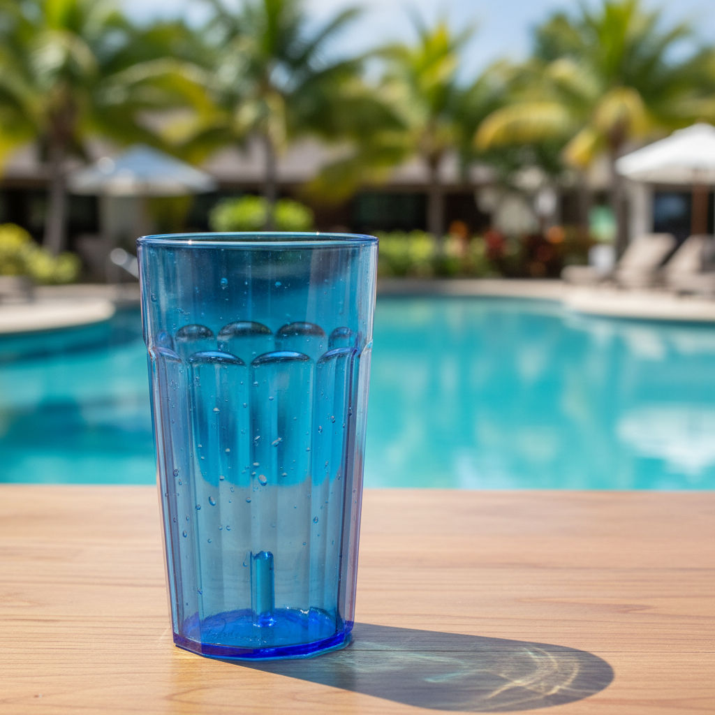 Cambro - Newport Tumbler, 12.6 oz, Slate Blue, NT12401 - (Case of 36)