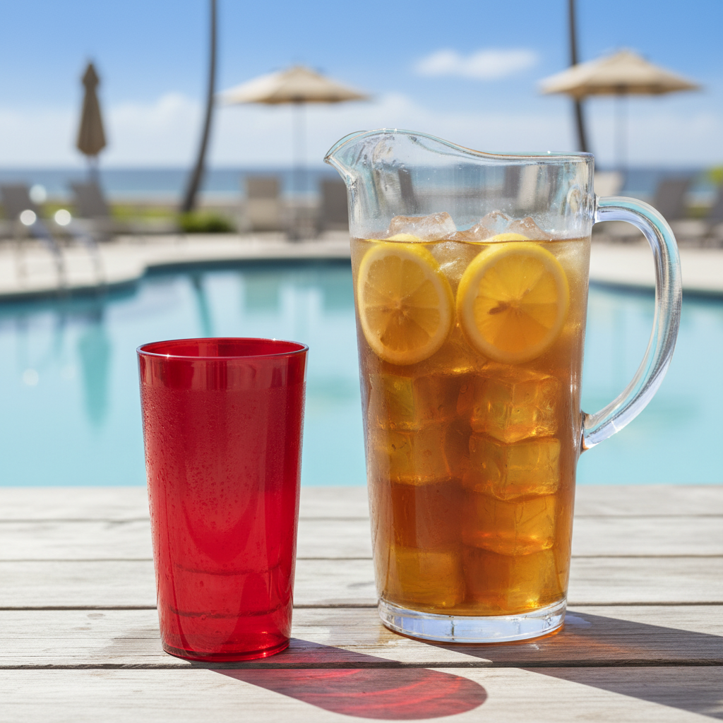 Cambro - Colorware Tumbler, 16.4 oz, Red, 1600P156 - (Case of 72)