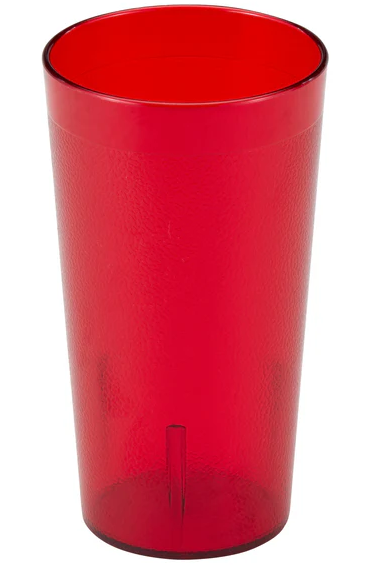 Cambro - Colorware Tumbler, Multi Pack, 16 oz, Ruby Red, 1600PSW12156 - (Pack of 12)