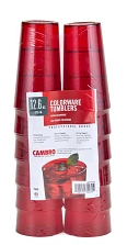 Cambro - Colorware Tumbler, Multi Pack, 12.6 oz, Ruby Red, 1200PSW12156 - (Pack of 12)