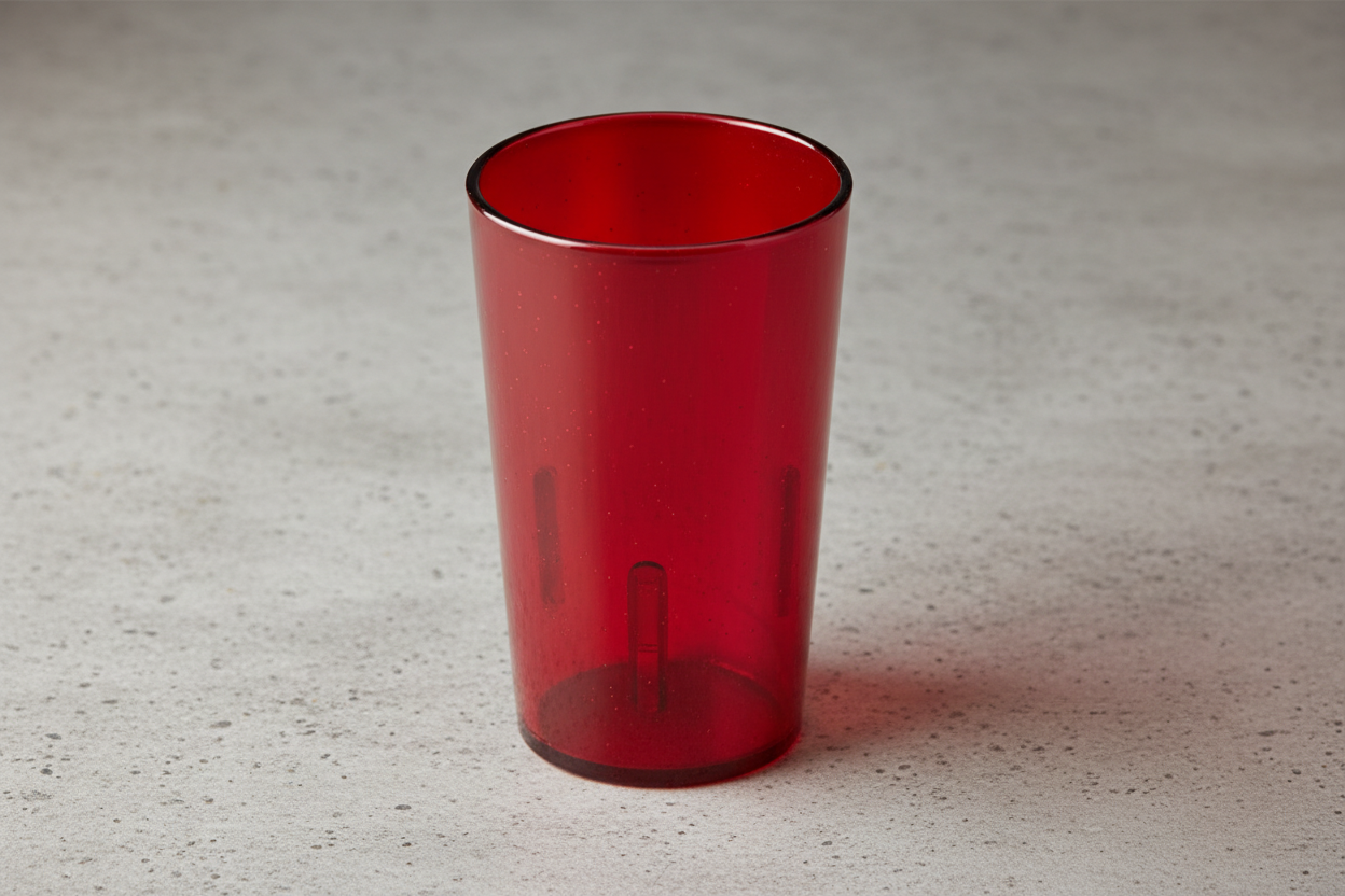 Cambro - Colorware Tumbler, 5.2 oz, Ruby Red, 500P156 - (Pack of 6)