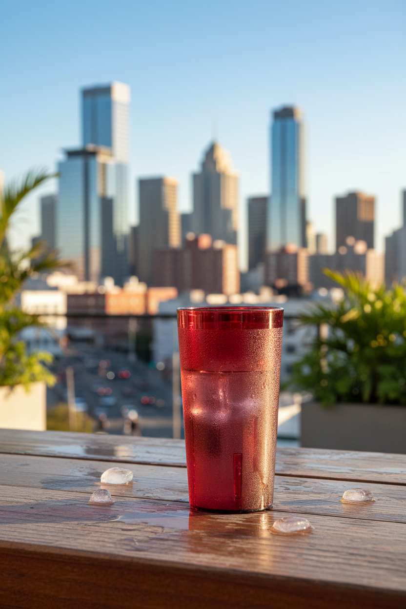 Cambro - Colorware Tumbler, 7.8 oz, Ruby Red, 800P156 - (Case of 72)
