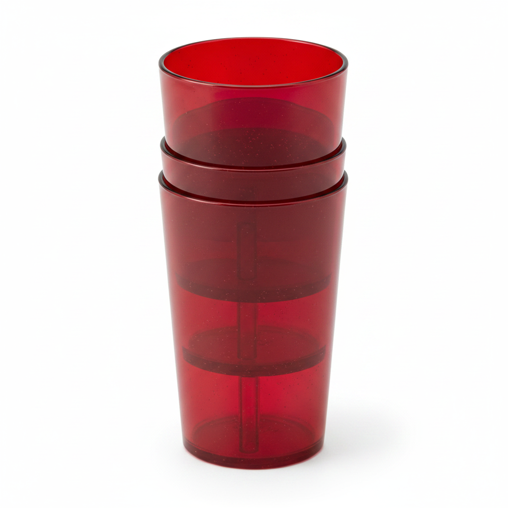 Cambro - Tumbler, 5 oz, Ruby Red, 500P156 - (Case of 72)