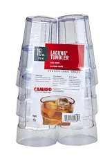Cambro - Laguna Tumbler, Multi Pack, 16 oz, Clear, LT16SW6152 - (Pack of 6)