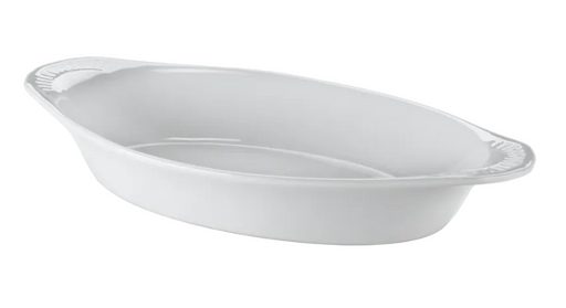 Browne - Lasagna Baking Dish, Oval, Porcelain, White, 564012W - 1/1EA