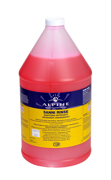 Alpine - Sanni Rinse Concentrate, 4 LT, 17-08315-04 - (Case of 4)