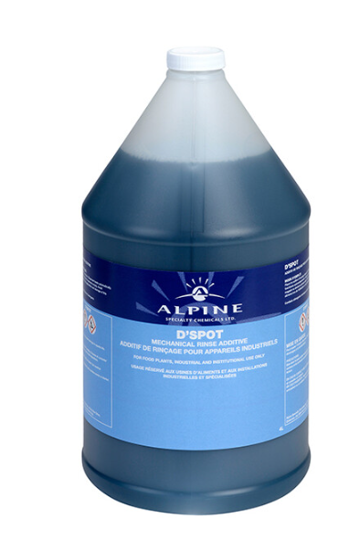 Alpine D'Spot High Temperature Liquid Rinse Additive, 17-08110-04 - (Case of 4)