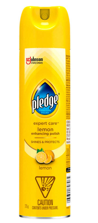 Pledge Pro - Furniture Enhancing Lemon Clean Aerosol, 406 g