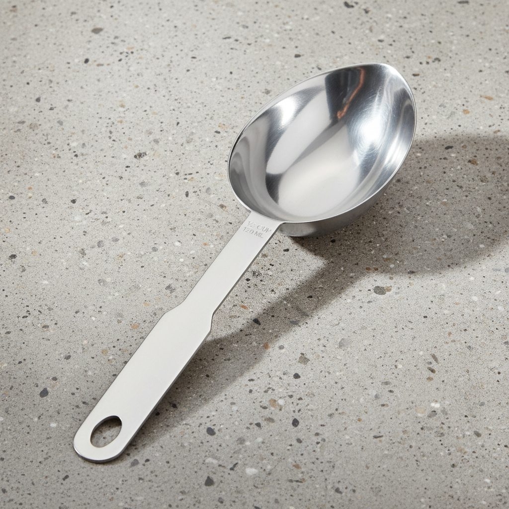 Vollrath - Measuring Scoop, 1/3 cup, Stainless Steel, 47057 - 1/1EA*