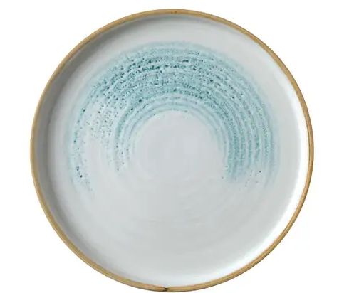 Churchill - Chef Walled Plate, 8.25", Studio Prints Homespun, Aquamarine, HAJGWP211 - (Case of 6)